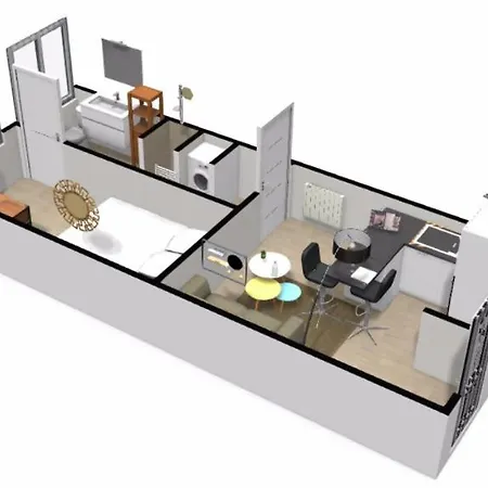 Apartament Le Repere - Acces Libre - Terrasse - Netflix Tourlaville